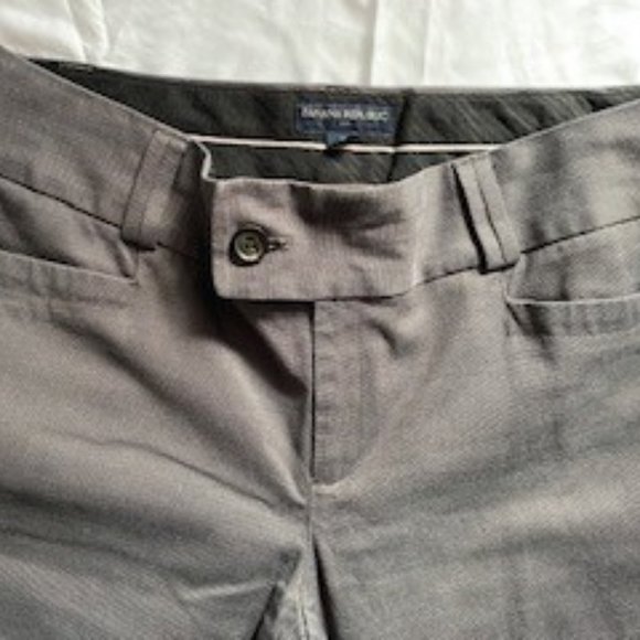 Banana Republic Cotton Twill Wide Leg Chinos - Picture 6 of 9